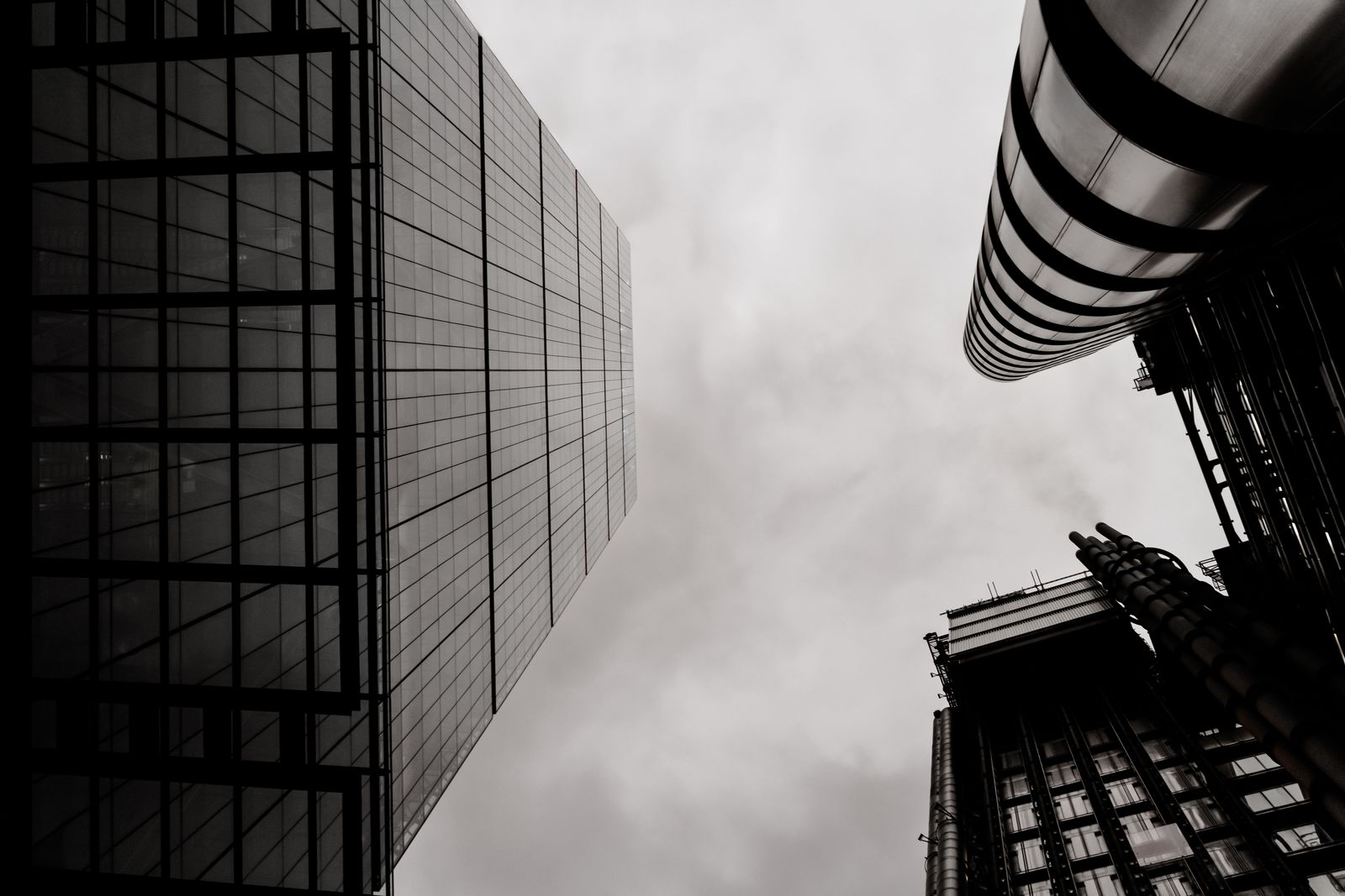Modern architectural lines in the city